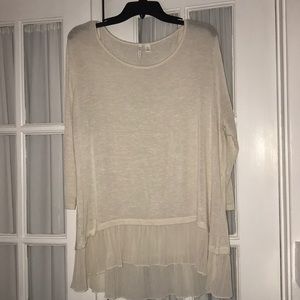 Cato Long Sleeve Ivory Top